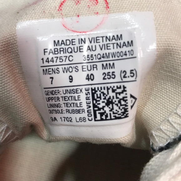 NWT Converse AdVulk Ctas 70 OX Black LT W AUTHENTI - Picture 8 of 8